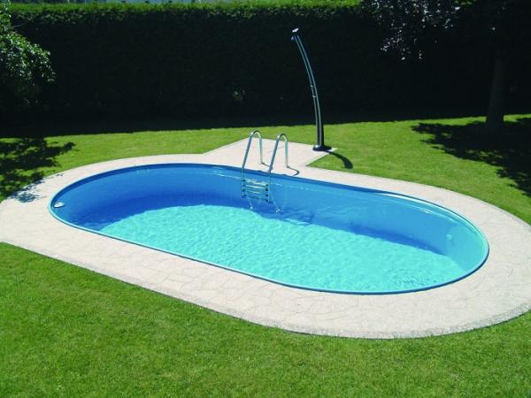 BWT Ovalpool Einzelbecken 1,2 Meter Folie 0,8mm Adriablau