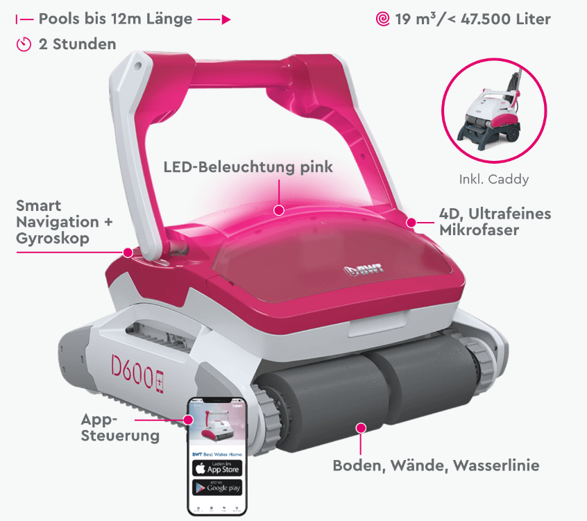 BWT Poolroboter D600 mit App-Steuerung 