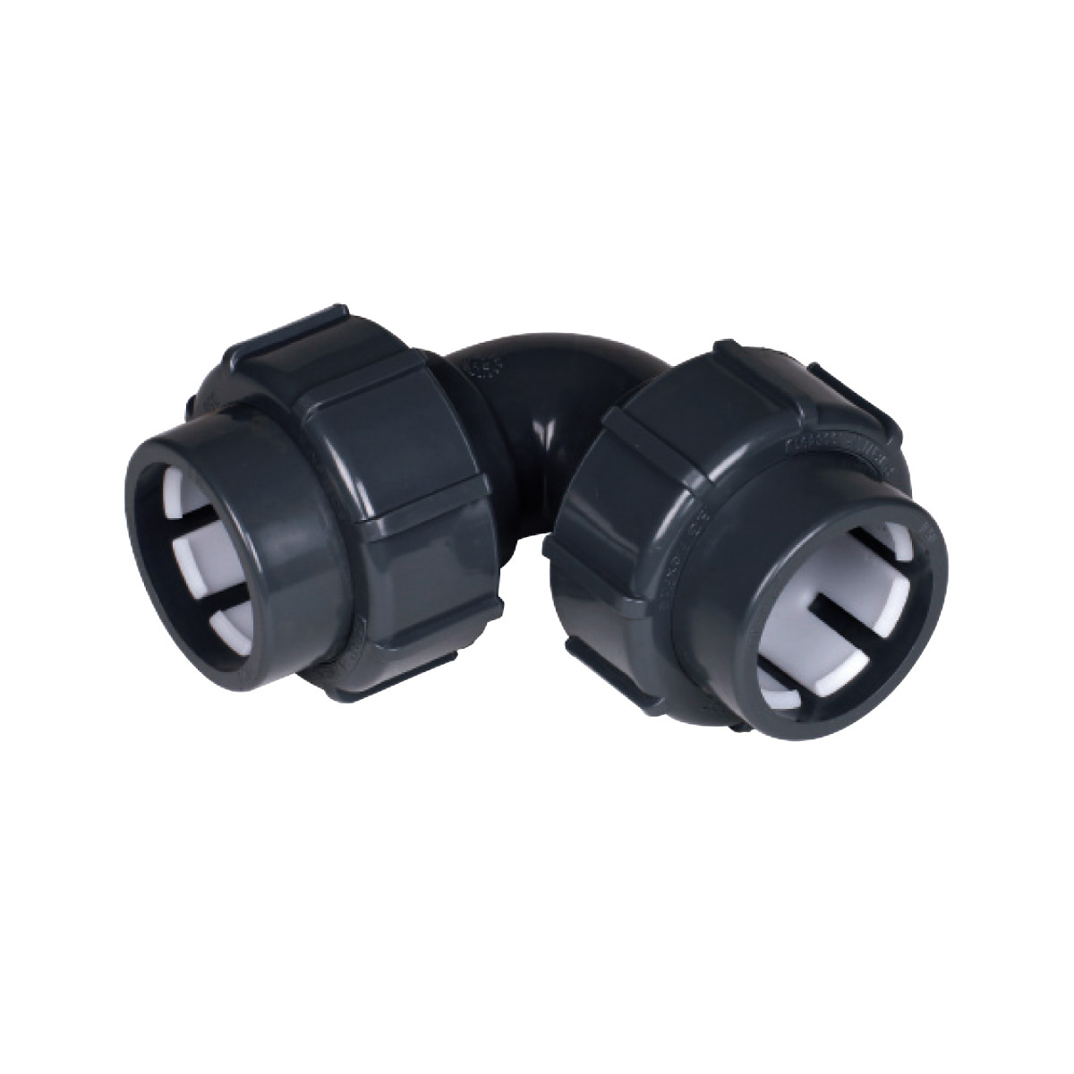 FlexFit® Winkel 90° , Klemm – Klemm d50 × 50